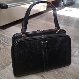 Henri Bendel RARE Vintage Framed Leather Doctor Bag Satchel Collectors